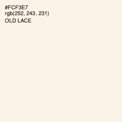 #FCF3E7 - Old Lace Color Image
